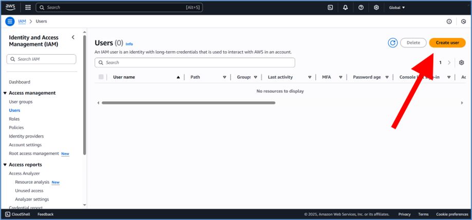 AWS Account Creation Screenshot