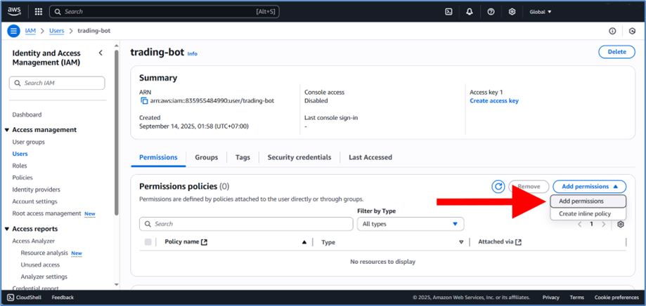 AWS Account Creation Screenshot