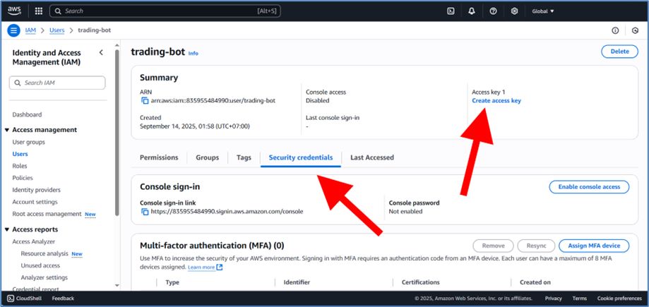 AWS Account Creation Screenshot