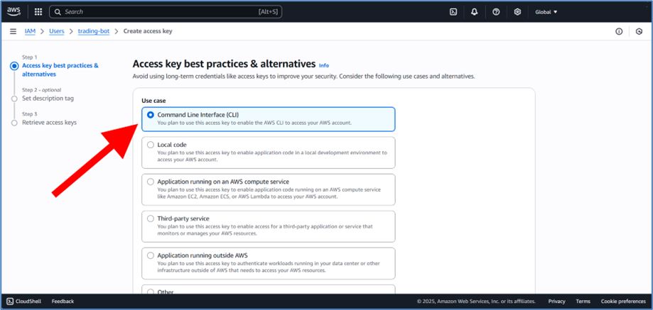 AWS Account Creation Screenshot