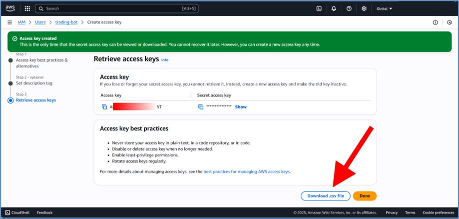 AWS Account Creation Screenshot